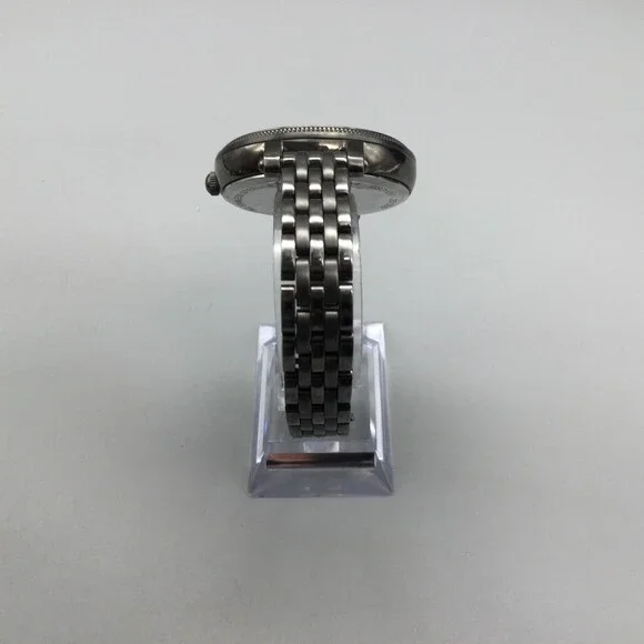 Fossil Heather Women Watch 42mm Silver Tone ES3137 Gray Dial New Battery 6.25" - Picture 4 of 13